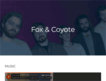 Tablet Screenshot of foxandcoyote.com